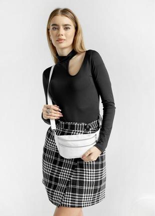 Женская сумка на пояс бананка sambag tirso ls белая