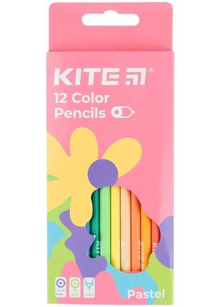 Карандаши цветные kite fantasy pastel k22-451-2, 12 цветов (4063276093332)