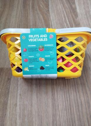 Детская корзина с овощами и фруктами basket4 фото