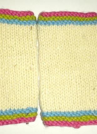 Распродажа 2+1 митенки на широкую руку шерсть непал2 фото