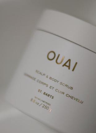 Скраб для шкіри голови та тіла — ouai st. barts cleansing scalp & body sugar scrub1 фото