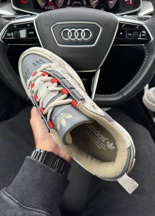 Мужские кроссовки adidas originals adi2000 grey olive red8 фото