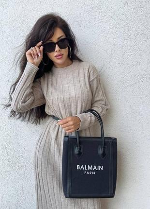 Тепла довга сукня максі в рубчик