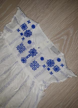 Рубашка, блузка, туника с вышивкой matalan на 3-4 года2 фото