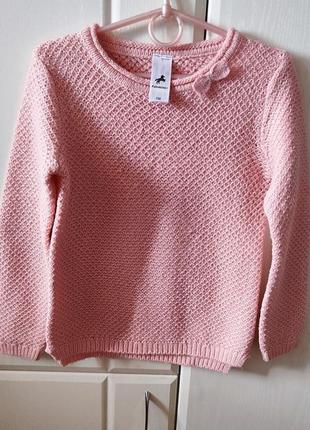 Свитшот свитер, кофта palomino на девочку розовый 122р