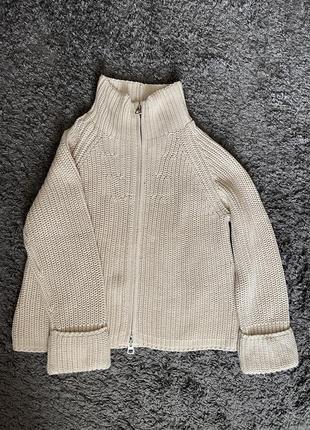 Трендовий оверсайз кардиган на блискавці marc o’polo organic cotton zip cardigan cos isabel marant massimo dutti9 фото