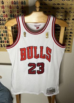 1995-1996 chicago bulls nba michael jordan mitchell &amp; ness jersey нба2 фото