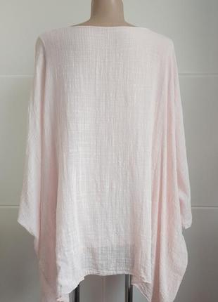 Річна двошарова блуза, туничка made in italy рожевого кольору3 фото