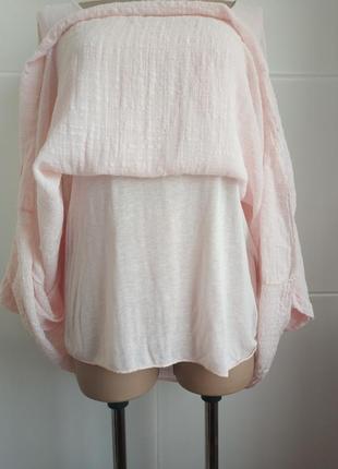 Річна двошарова блуза, туничка made in italy рожевого кольору4 фото