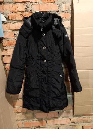 Длинная куртка зимнее пальто размер евро 32