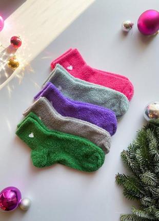 Теплі жіночі шкарпетки, фліс травка2 фото