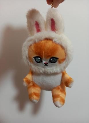 М'яка іграшка кіт заєць плюшева мягкая игрушка кот в зайце mofusand8 фото