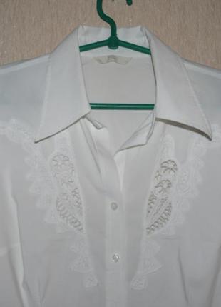 Рубашка белая шикарная3 фото