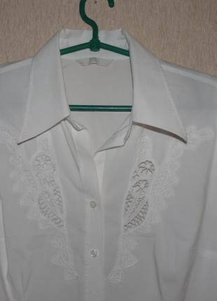 Рубашка белая шикарная4 фото