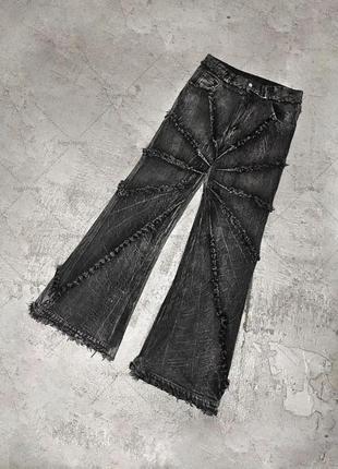 Джинсы как рик овенс опиум rick owens jeans opium new rock style y2k retro