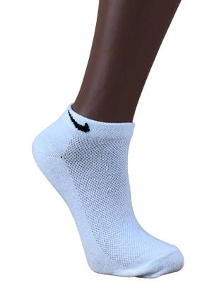 Носки женские короткие летние сетка luxe 23-25 размер (36-40 обувь) спорт рисунок 2 белый5 фото