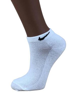 Шкарпетки жіночі короткі літні сітка luxe 23-25 розмір (36-40 взуття) спорт малюнок 2 білий4 фото