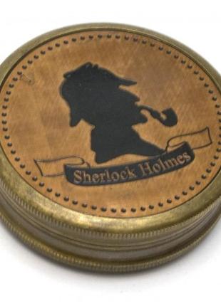 Компас "sherlock holmes" бронза (d-6, h-2 см)1 фото