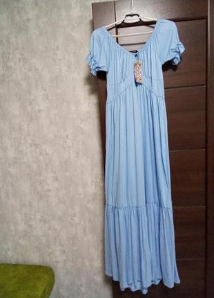 Брендовый новый трикотажный вискозный сарафан-платье р.12-14.3 фото