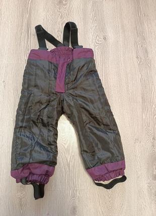 Лижні зимові водонепроникні дитячі штани h&m7 фото
