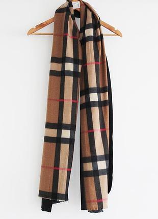 Шарф кашемир в виде burberry теплый
