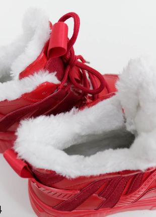 37-38 р зимові кросівки танкетка напівчеревики черевики жіночі зима еко шкіра9 фото