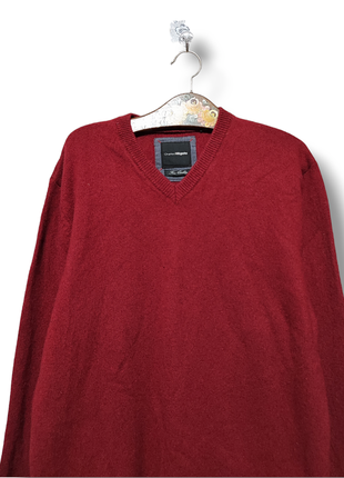 Тепла вовняна кофта чоловічий пуловер светр вовна3 фото