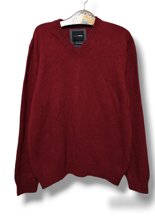 Тепла вовняна кофта чоловічий пуловер светр вовна2 фото
