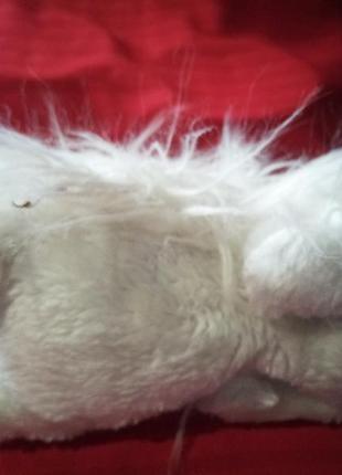 Кошка -белая мягкая игрушка винтаж5 фото