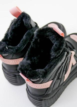 35-36р зимові кросівки напівчеревики черевики жіночі зима еко шкіра9 фото