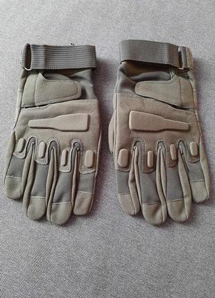Перчатки тактические battle wolf хl хаки (маломерят на l)