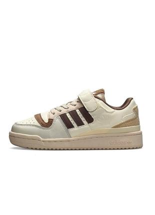 Жіночі кросівки adidas originals forum 84 low new beige brown