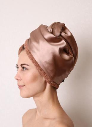 Шовковий тюрбан для волосся (шовк /махра)