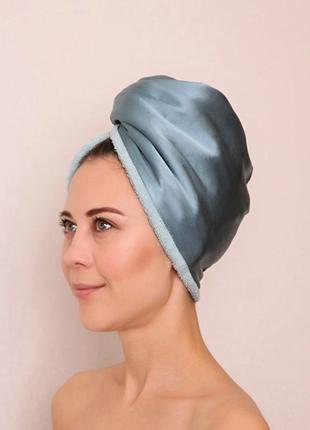 Тюрбан для волосся шовк натуральний /махра