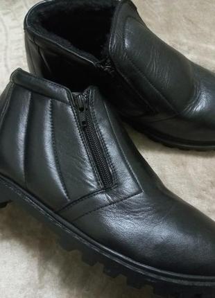Сапоги.ботинки осень-зима кожа мех.42р.next вьетнам1 фото