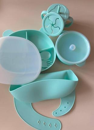 Крышка для секционной тарелки «мишка»