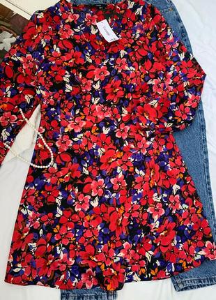 Новое платье в цветы сатиновое george5 фото