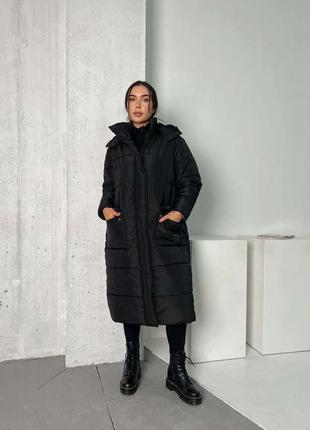 Жіноча зимова куртка,женская зимняя куртка,жіноче зимове довге тепле пальто,женское длинное тёплое пальто,пуховик5 фото