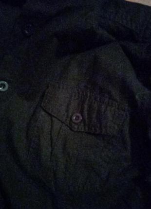 Рубашка длинна ,чорна, с корманчиком та завязками з боку 😊4 фото