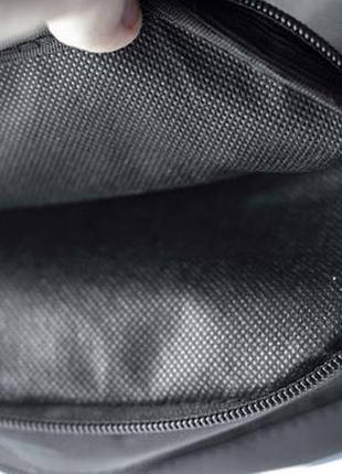 Мужская сумка мессенджер stone island casual черная спортивная барсетка  тканевая сумка через плечо7 фото