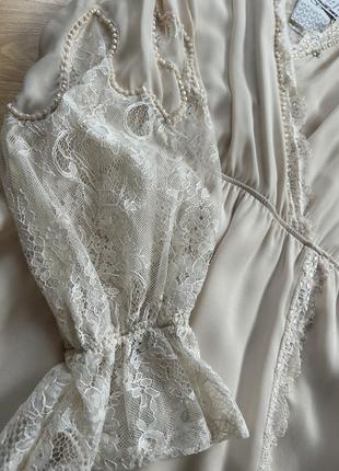 Шикарна довга святкова сукня💕плаття міді нарядне з мереживом| весільне плаття | випускне плаття8 фото