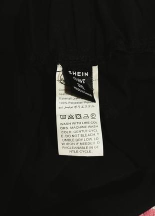 Брюки на резинке с вставкой кружева штаны шаровары летние shein curve высокая посадка8 фото