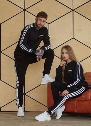 Костюм adidas зима: світшот-штани4 фото