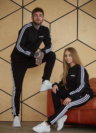 Костюм adidas зима: свитшот-брюки