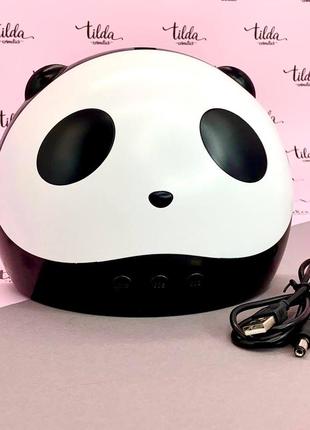 Ультрафіолетова лампа для нігтів x1 uv/led red light skin care 3-in1 panda, лампа для манікюру. usb