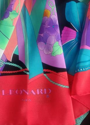 Leonard paris красивый шелковый платок2 фото
