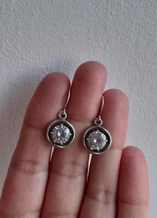 Красивые серебряные серьги 4