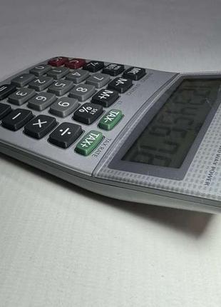 Калькулятор casio ms-80 tv, solar + battery, germany, состояние идеальное!4 фото