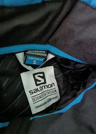 Треккинговая оригинальная утепленная парка куртка salomon advancendskin dry4 фото