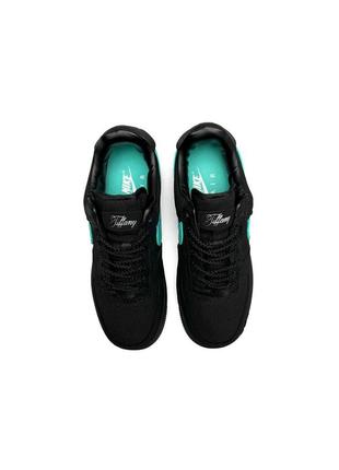 Женские кроссовки nike air force 1 low x tiffany&amp;co black mint#найк2 фото